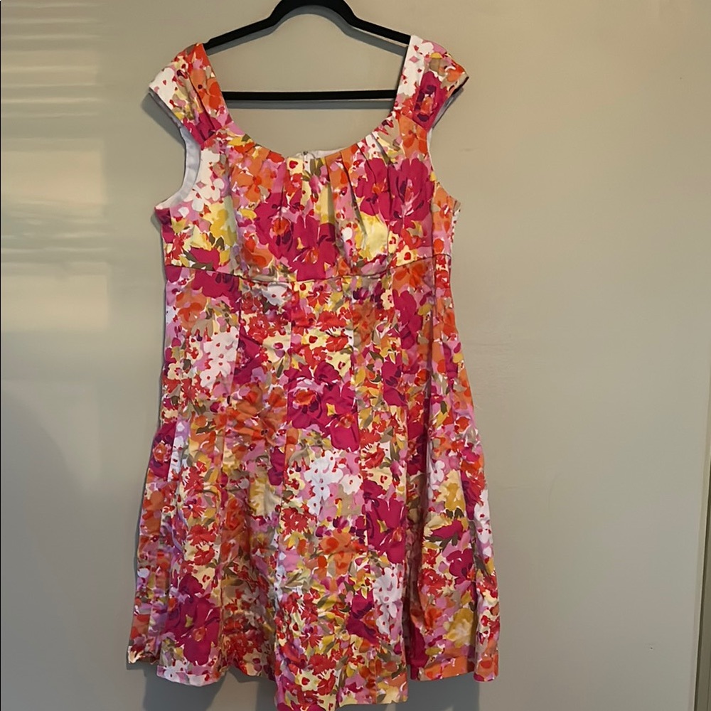 Women’s plus size dress Pink and Orange